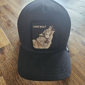 Goorin Navy Lone Wolf Cap